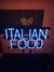 ITALIAN FOOD con base, doble imagen.
