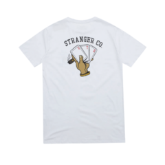 Camiseta Steetwear Hands Card (Branca) - Lunavisión - Moda Streetwear