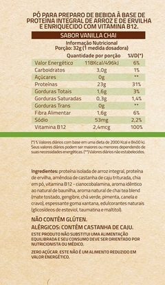 PROTEÍNA VEGANA TRUE VEGAN VANILLA CHAI - 837G - comprar online