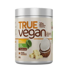 PROTEÍNA VEGANA TRUE VEGAN CHOCOLATE BRANCO COM COCO - 418 G