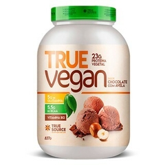 PROTEÍNA VEGANA TRUE VEGAN - CHOCOLATE COM AVELÃ - 837G