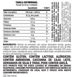 Lata Bombom de Chocolate Belga 54% Cacau Zero Açúcar - Amendoim - 10 bombons - 200g - Luckau na internet