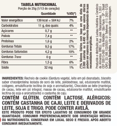 Lata Meu Coração Chocolate Ao Leite recheado com Super Cream e Cookies - Zero Açúcar - 300g - Luckau na internet