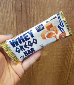 BARRA PROTEICA NUTRATA WHEY GREGO BAR DOCE DE LEITE - 11G DE PROTEÍNA