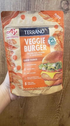 MISTURA PARA PREPARO DE HAMBÚRGUER VEGANO SABOR FRANGO - VEGGIE BURGUER TERRANO - AJINOMOTO 160G