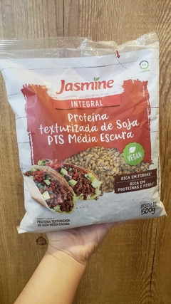 PROTEINA DE SOJA TEXTURIZADA MÉDIA ESCURA JASMINE - 500g