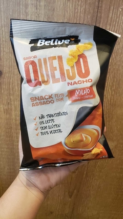 SNACKS SABOR QUEIJO NACHO - BELIVE 35g