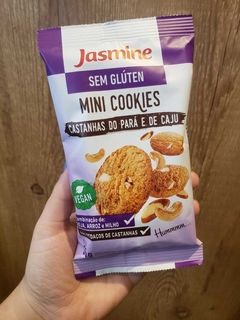 MINI COOKIES SEM GLÚTEN CASTANHAS DO PARÁ E DE CAJU (VEGANO) - JASMINE 35g