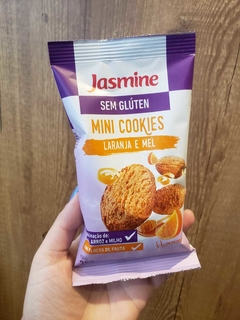 MINI COOKIES SEM GLÚTEN LARANJA E MEL - JASMINE 35g