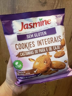 COOKIES INTEGRAIS SEM GLÚTEN CASTANHAS DO PARÁ E DE CAJU (VEGANO) - JASMINE 120g