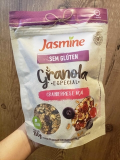 GRANOLA ESPECIAL SEM GLÚTEN CRANBERRIES E AÇAÍ (VEGANA) - JASMINE 250g