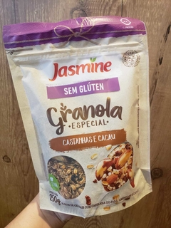 GRANOLA ESPECIAL SEM GLÚTEN CASTANHAS E CACAU (VEGANA) - JASMINE 250g