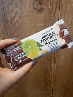 BARRA PROTEICA PURAVIDA NATURAL PROTEIN BAR CHOCOLATE COM LIMÃO - 16G DE PROTEÍNA