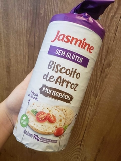 BISCOITO DE ARROZ MULTIGRÃOS SEM GLÚTEN (VEGANO) - JASMINE 90g