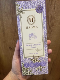 BARRA DE CHOCOLATE BRANCO HAOMA - 80g