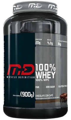 WHEY PROTEIN MD CONCENTRADO CHOCOLATE - POTE 900G