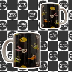 Taza - looney tunes - negra