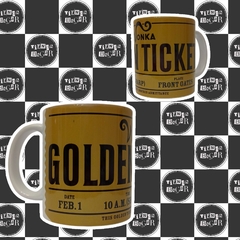 Taza - ticket dorado