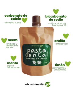 Kit Pasta Dental Canina en polvo + Cepillo de bambú biodegradable en internet