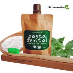 Kit Pasta Dental Canina en polvo + Cepillo de bambú biodegradable