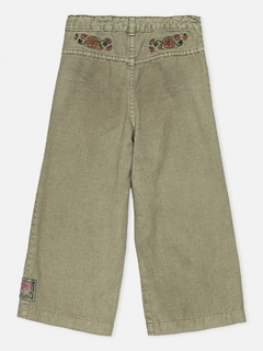 CALÇA DE SARJA COM BORDADO-MOMI-H4045 - Bambinos For Kids