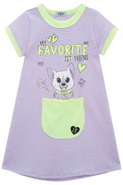 Vestido Infantil Kukie Verão Pet Favorito - LILÁS-52915