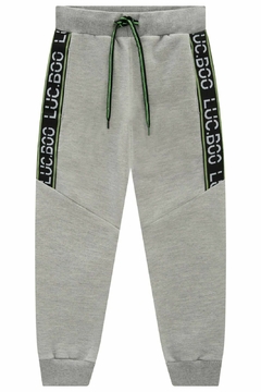 Calça Jogger Luc.boo em Moletom flanelado com Cadarço Listrado LUC.BOO 62745 - comprar online