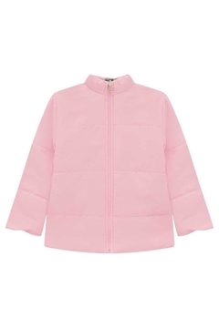 Jaqueta Infantil Inverno Puffer Black Com Pochete ROSA Kukie 62816 - comprar online