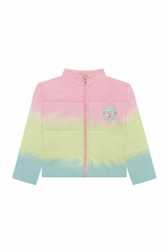 Jaqueta Puffer Happy Color em Nylon Tie Dye KUKIE 62957 - comprar online