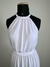 Vestido Duna longo, modelo evasê, cor branco - comprar online