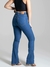 Calça Jeans Feminina Sawary Bootcut Azul