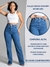 Calça Jeans Wide Leg Sawary Cintura Alta - comprar online