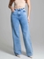 Calça Jeans Wide Leg Sawary Cintura Alta