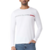 Camiseta Tommy Hilfiger Manga longa Com logo e listras no peito - 29912