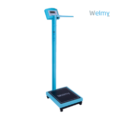 Balança Eletrônica Adulto Antropométrica Welmy 200 kg Azul