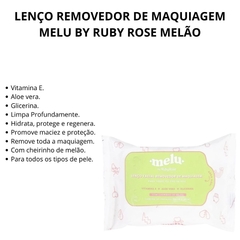 LENÇO DEMAQUILANTE MELU RUBY ROSE na internet