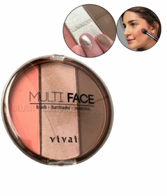 PALETA MULTI FACE VIVAI 3 EM 1 - Amorinha Cosméticos | Maquiagens - Cosméticos - Perfumes