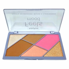 RUBY ROSE PALETA DE BRONZER, BLUSH E ILUMINADOR FEELS MOOD HB7528 - comprar online