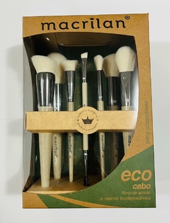 KIT PINCEL MACRILAN ECO CABO 7 PINCEIS CAIXA SK100