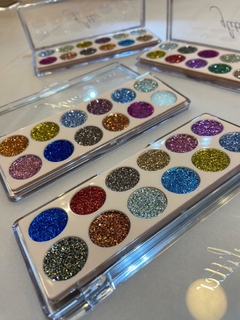 VIVAI PALETA SOMBRA GLITTER 12 CORES