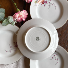 SET X 4 PLATOS DE PORCELANA VERBANO DE 17,5 CM - comprar online