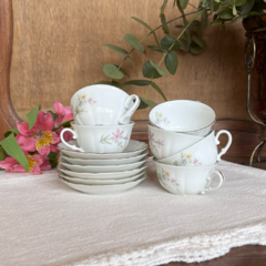 SET DE 6 DÚOS DE CAFÉ DE PORCELANA VERBANO - tienda online