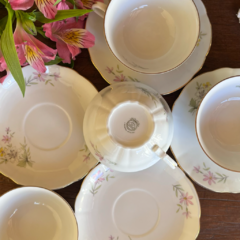 SET DE 4 DÚOS DE TÉ DE PORCELANA VERBANO - María Historieta