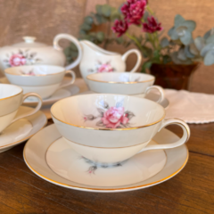 JUEGO DE TÉ PARA 5 PERSONAS DE PORCELANA MEITO CHINA JAPAN - comprar online