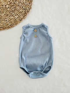 Body Regata Canelado, Azul Denim - comprar online