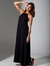 Vestido Longo Decote Preto Atena