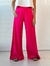 Calça Pantalona Linho Rosa Nina