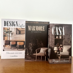 Kit para decoração completo com 3 caixa livro decorativa + bailarina preta na internet