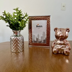 Kit decorativo completo rosegold e prata com três peças - Rosa Bella Decor