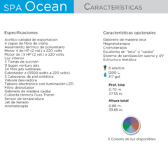 Tina - Aquaspa - Ocean - Teca - comprar en línea